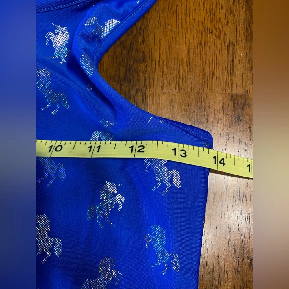 Justice Reversible unicorn one-piece swimming suit